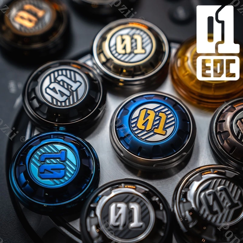 01EDC – pièce de monnaie à cliquet mécanique, Fidget Spinner, gyroscope du bout des doigts, jouet à pression, Gadgets anti-Stress au bureau, jouets d'anxiété