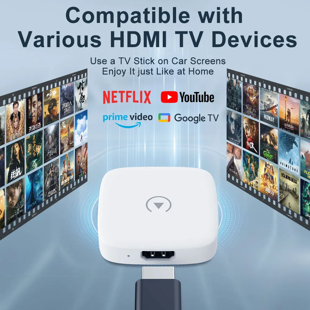 2026 NEW Wireless CarPlay Adapter HDMI Plug and Play Auto Connect No Delay Converts Wired to Wireless for iPhone and Android