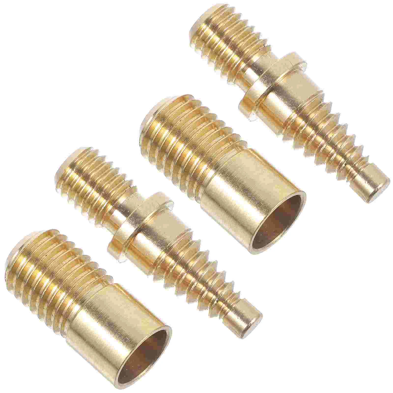 

2 Sets Billiard Cue Screws Pool Joint Accessories Sticks Big Pagoda Connecting Repairing Copper Tables