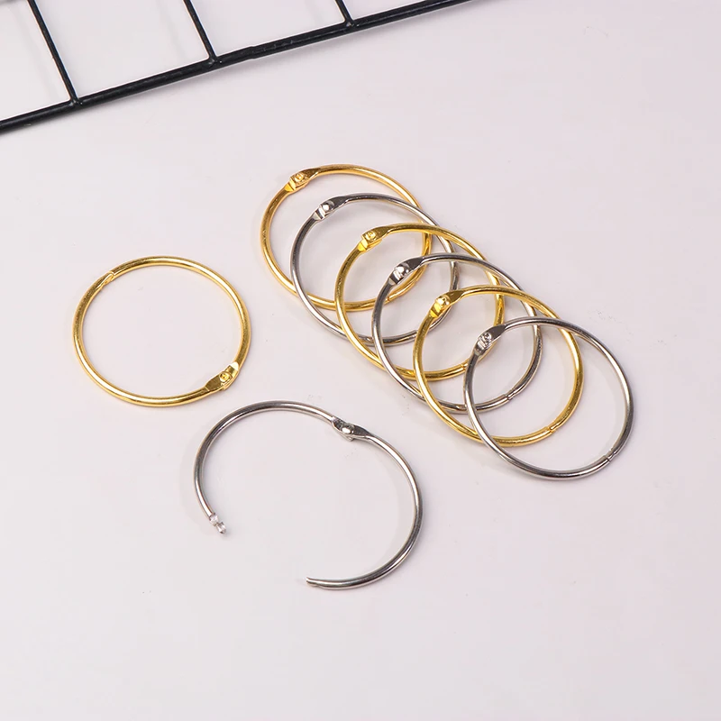 10Pcs Curtain O-Rings Multifunctional Decorative Rust Proof Anti-Drop Round Iron Shower Curtain Rings Bath Drape Loop Smooth