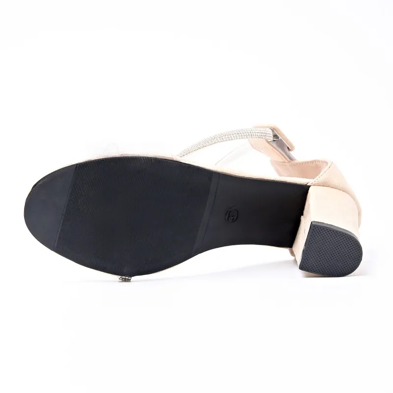 Dames chaussures 2025 haute qualité Peep Toe femmes sandales mode couverture talon robe sandales femmes été grande taille sandales à talons