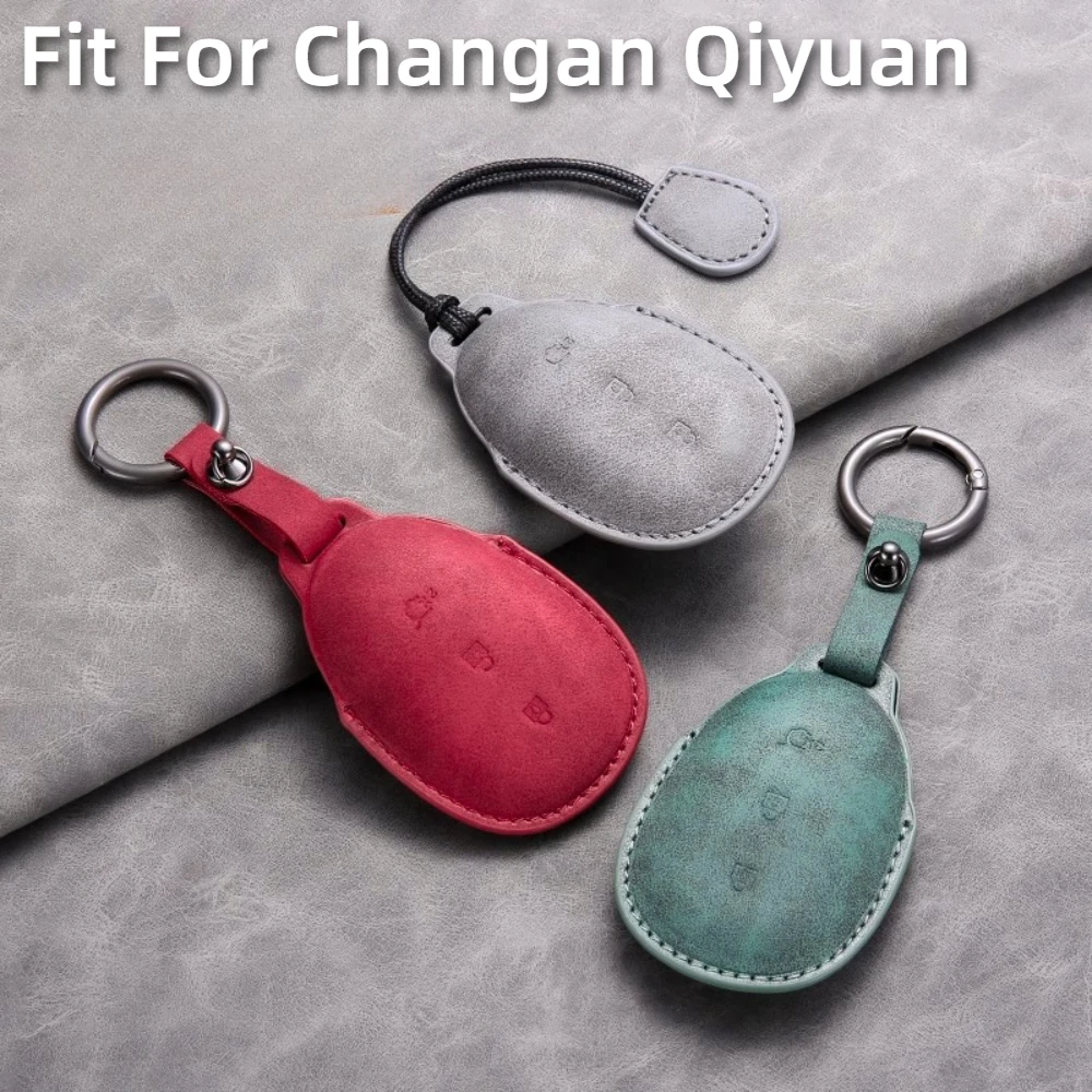 

Fit For Changan Qiyuan A07 A05 A06 Q05 2023 Car Key Card Holder Smart Card Case Suede Protective Shell