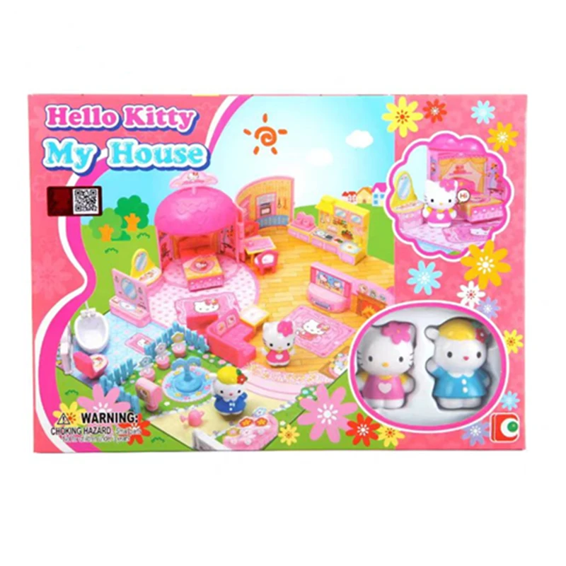 HELLO KITTY Street Corner Story My Home 50021 Mini habitación muebles para el hogar juguetes para niños