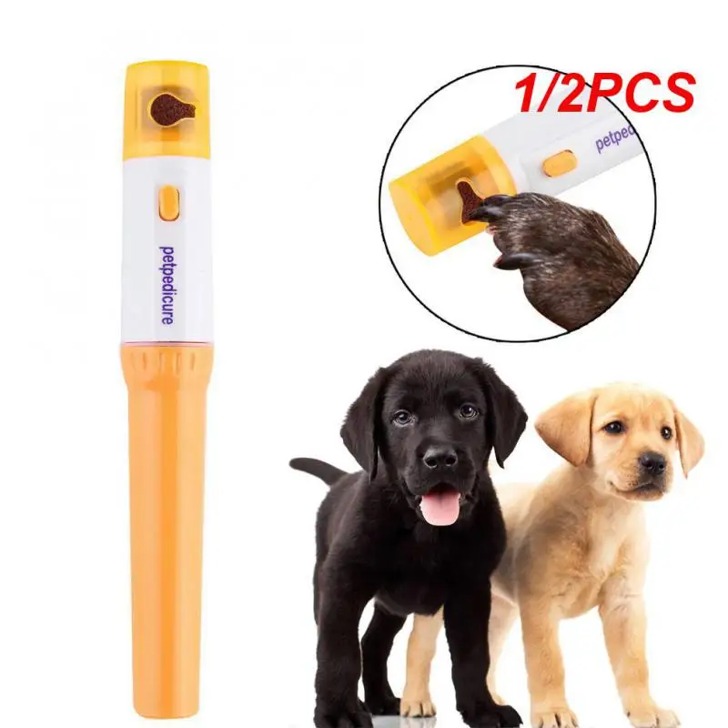 1/2PCS Pet Nail Clipper Polisher Electric Claw Sharpener Cat Dog Finger Paws Automatic Grinding Trimming Grooming Tools Pet