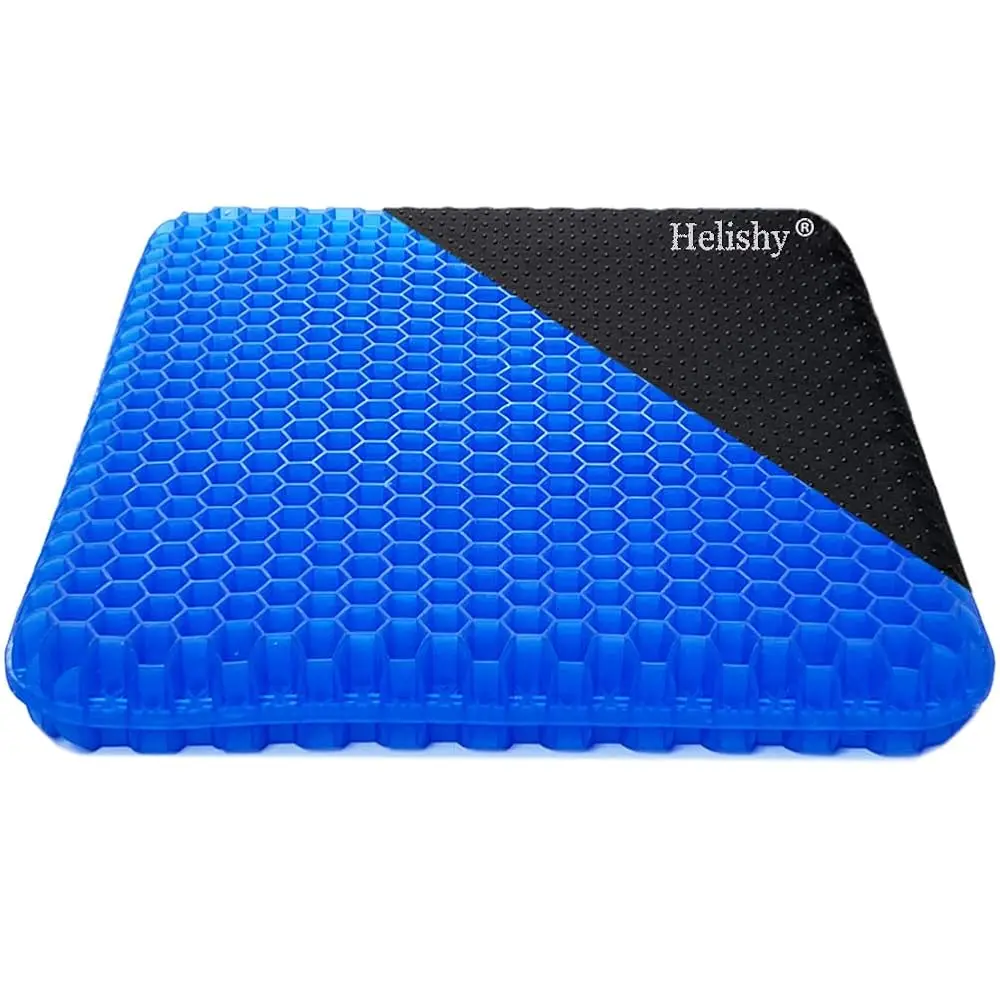 

Gel Seat Cushion, Egg Seat Cushion Wheelchair Cushion With Non-Slip Cover, Breathable Chair Pads Eycomb Design Absorbs Pressure