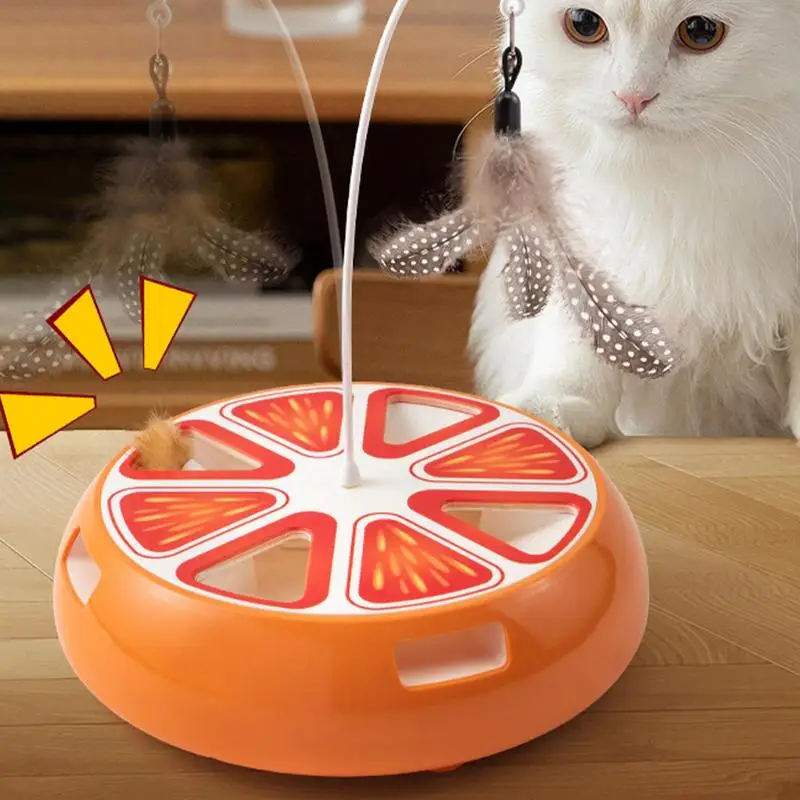 Cat Turntable Cat Interactive Self-Employment Toy Electric Turntable Cat Exercise Toy Intelligent Smart Cat Toy For Living Room