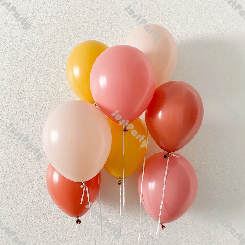 Retro Matte Latex Balloons DIY Wedding Decoration Halloween Lemon Coral Natural Sand Dusty Pink Balloon Garland Arch Baby Shower