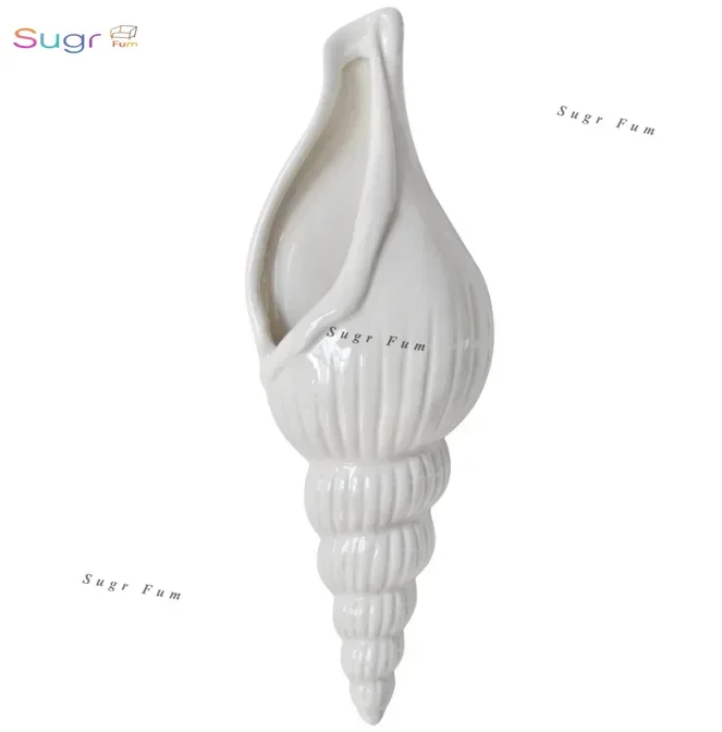 

Простая современная трехмерная раковина, бар, украшение стены, настенная ваза, цветочное устройство, креативный фон, украшение для дома