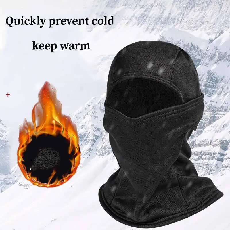 

Winter Fleece Insulation Headgear Outdoor Cycling Windproof Face Mask Skiing Running Camping Camouflage Balaclava Men&women Gift
