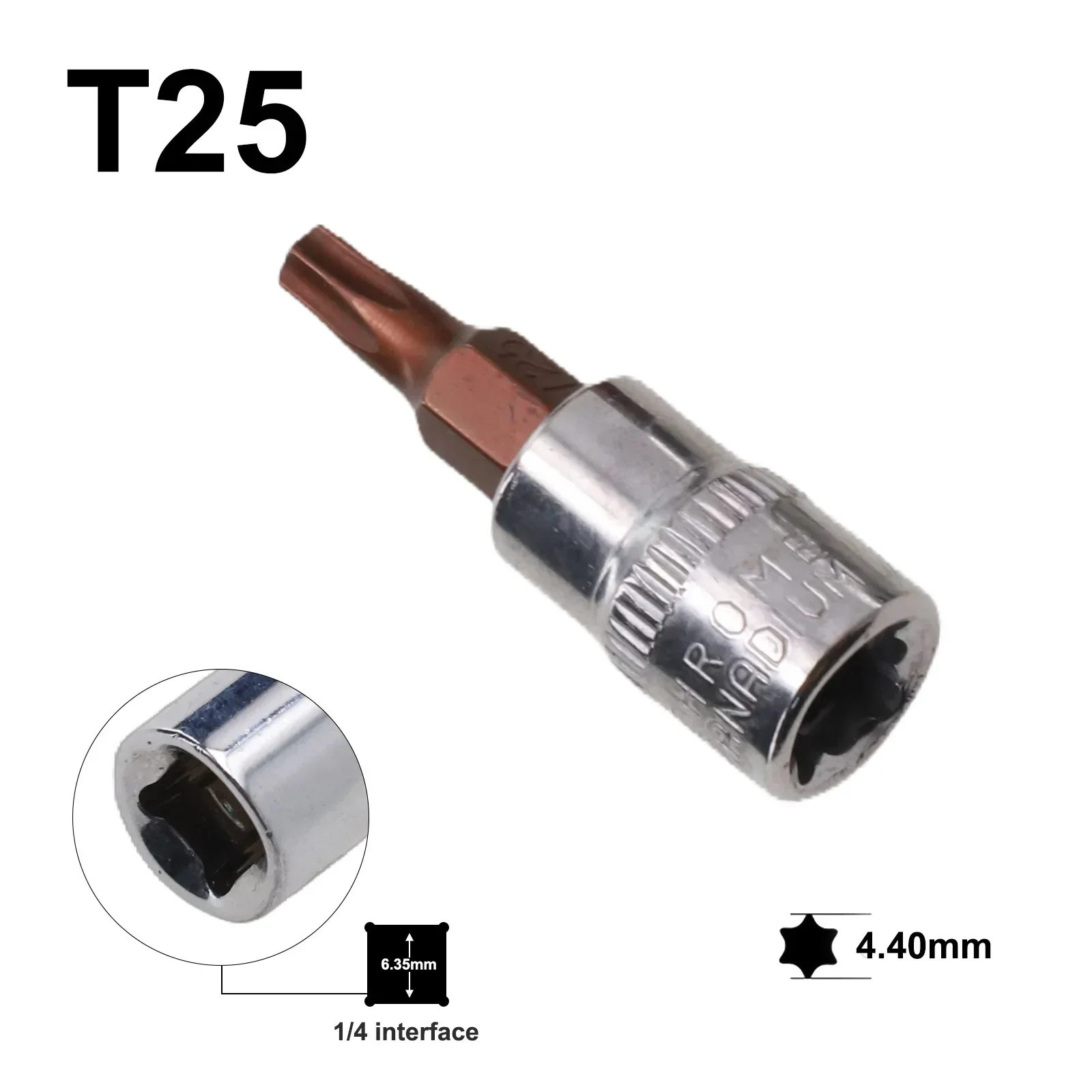 5 sztuk końcówek wkrętakowych Torx 1/4 cala z napędem SoFor CKet Head Tools T15 T20 T25 T30 T40 z grzechotką Adapter klucza nasadowego Narzędzie ręczne