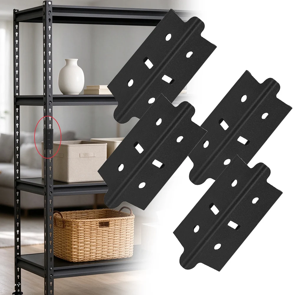 4/8pcs Shelf Column Connector Post Coupling Connector Compatible With For Muscle Rack 1.25 Inch Post Width For Warehouses