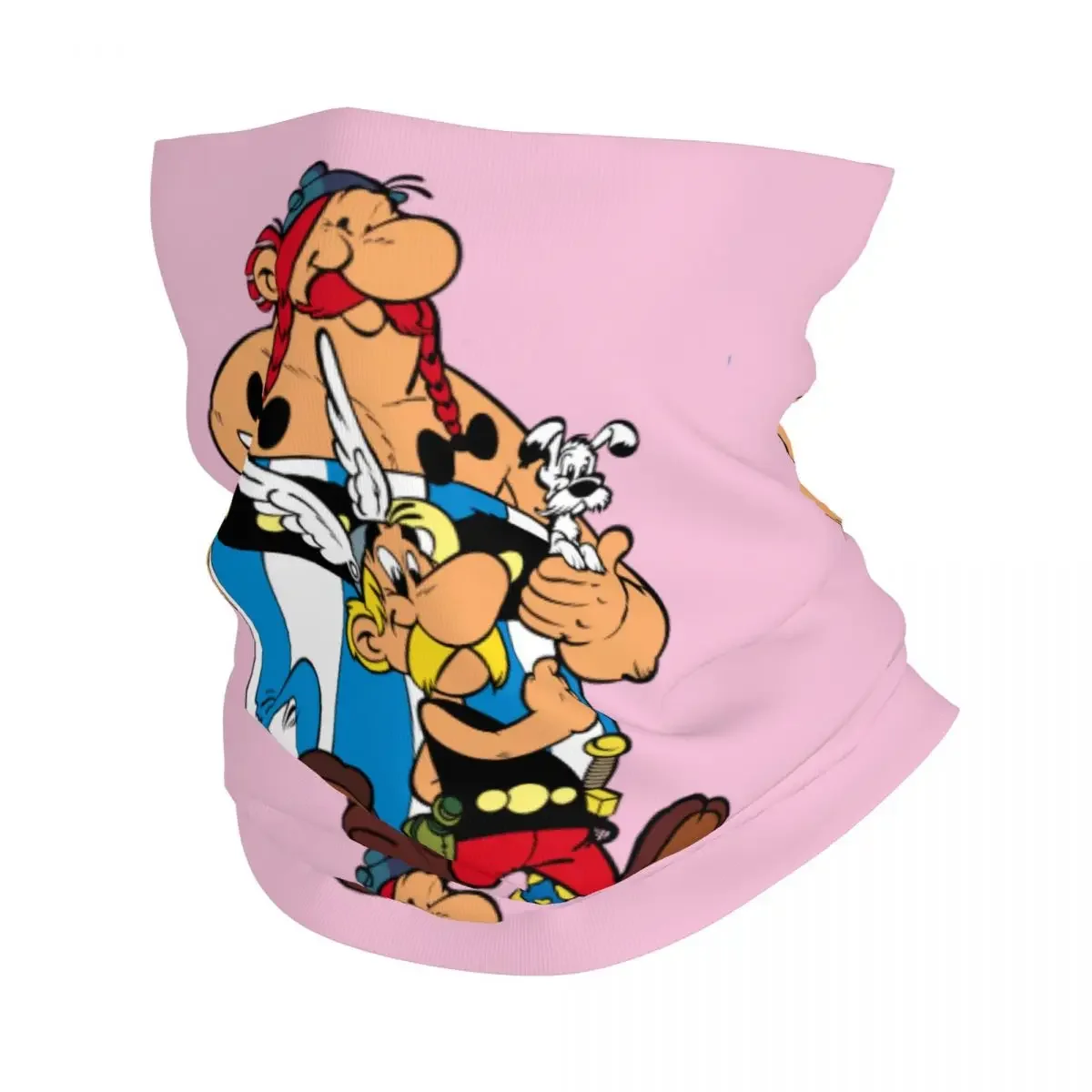 Asterix And Obelix Winter Headband Neck Warmer Ski Camping Tube Scarf Adventure Manga Getafix Dogmatix Face Bandana Gaiter