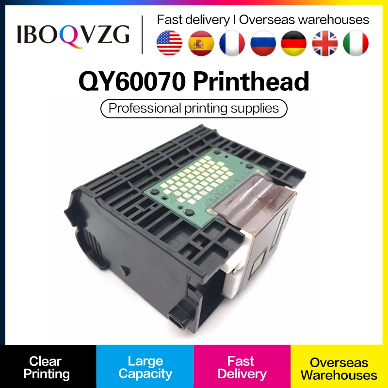 IBOQVZG QY6-0070 0070 Printhead Work For Canon MP510 MP520 MX700 iP3300 iP3500 Inkjet Printer Print Head