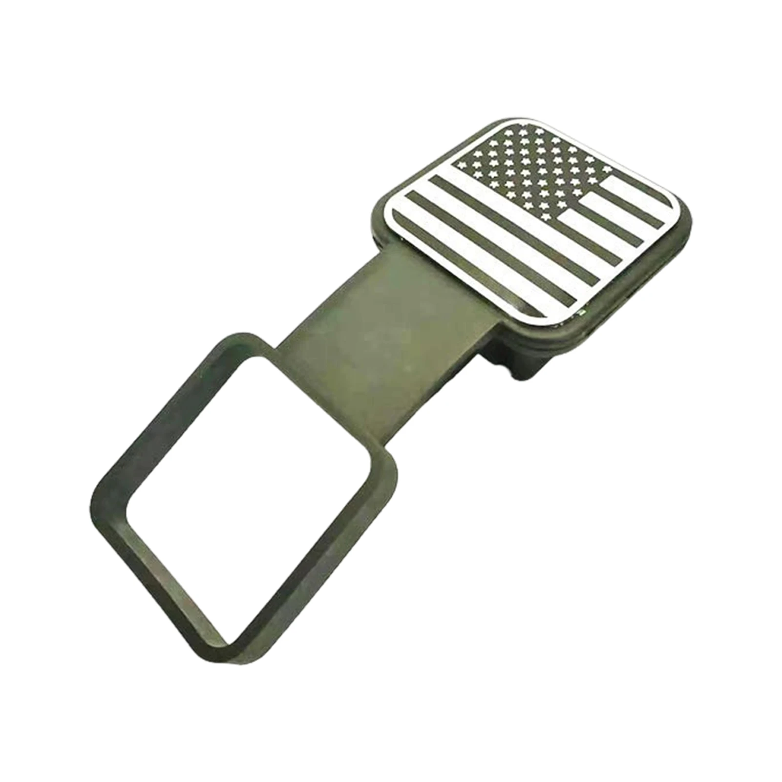Trailer Hitch Plug Durable 2 Inch Square Receiver Cover for Truck SUV Weatherproof Rust-Proof Dust Cap Auto Accessories