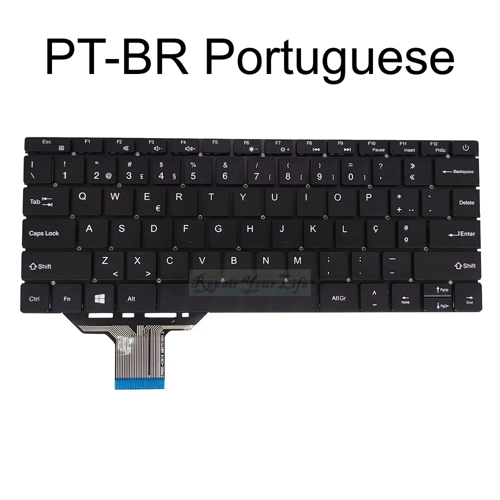 لوحة مفاتيح CS US UK PT-BR لأجهزة الكمبيوتر المحمول JOI BOOK، Zyrex Extrem Sky 232 mini، لوحة مفاتيح الكمبيوتر المحمول Lota Flo التشيكية سلوفاكيا MB 2751004 جديد #3