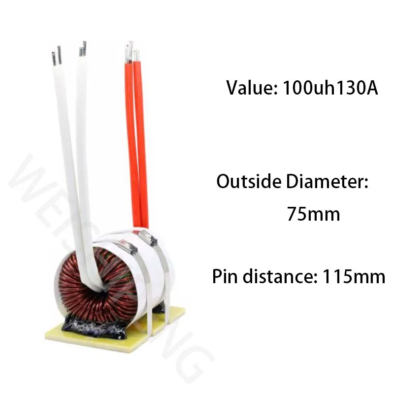 100uh130A High-Power Ferrosilicon Inductor With Multiwire Winding And Low-Loss  Inductance Of Three-Phase LCL Circuit