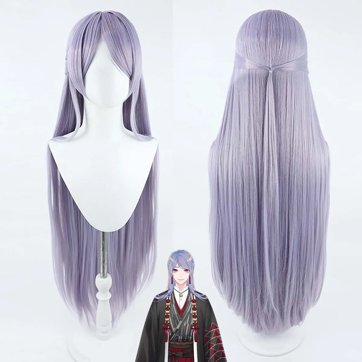 Peruka syntetyczna męska Cos Lovers YouTuber VTuber Genzuki Tojiro Cosplay odporna na ciepło