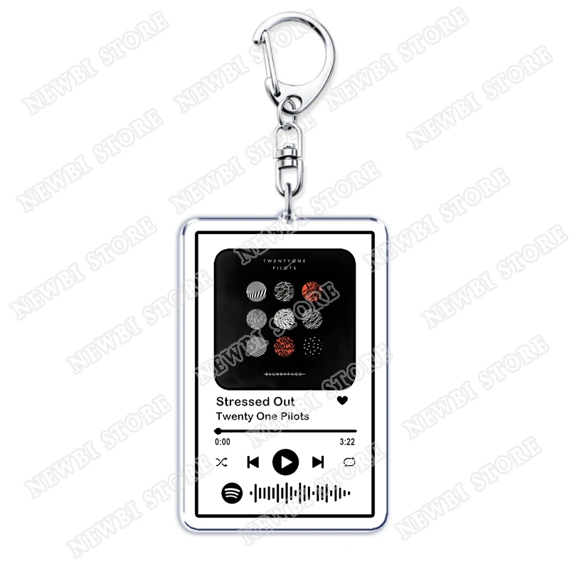 Pop Band Music Keychains for Women Accessories Bag Tyler Joseph Josh Dun Blurryface Keying Jewelry Fans Friends Gifts