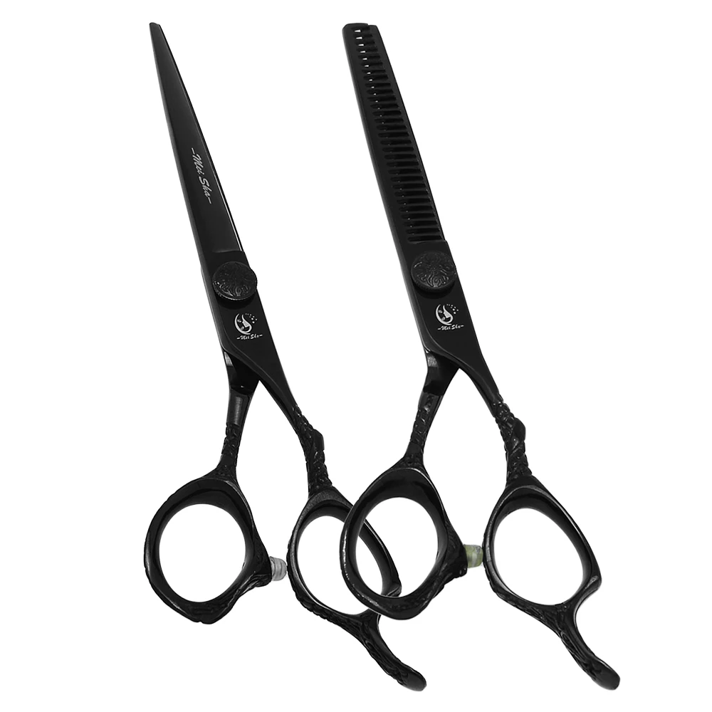 

Профессиональные парикмахерские ножницы 6 дюймов из японской стали для стрижки и филировки волос, для салонов красоты, A0081A