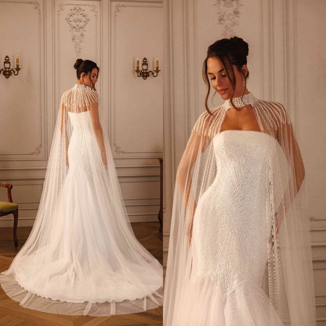 elegante-velo-da-sposa-stile-choker-in-tulle-con-perline-delicate-a-singolo-strato-lungo-stile-cattedrale-mantiglia-personalizzata-per-la-sposa