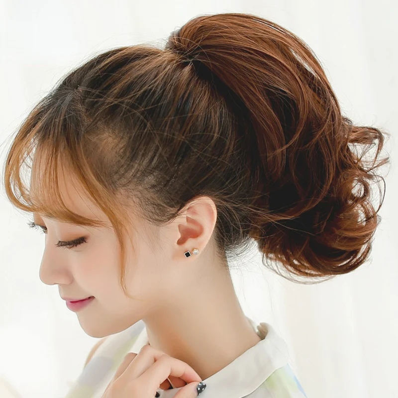 

Парик Seventh Street Queen, зажим для хвоста, волнистый рулон, натуральный черный, 32 см