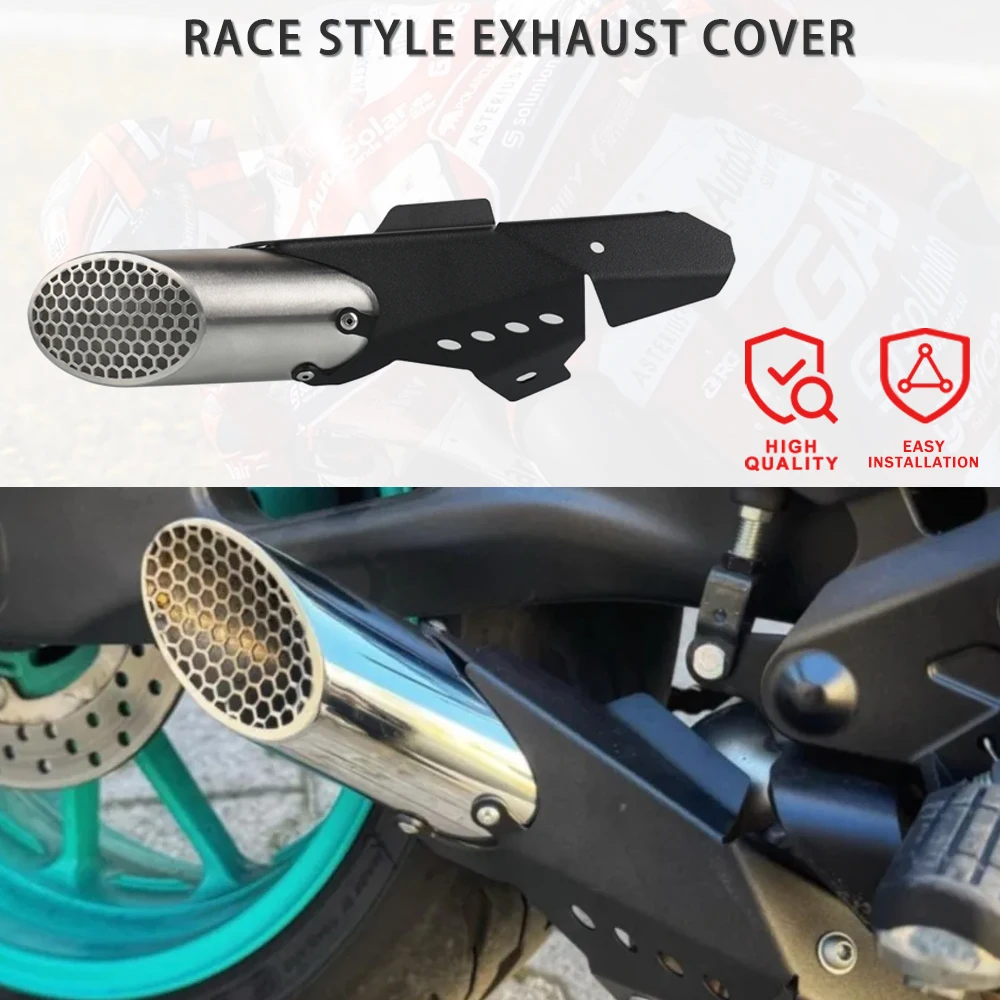 

2023 2024 2025 New Original Motorcycle Exhaust Pipe FOR YAMAHA MT-07 TRACER 7 YZF R7 FZ-07 XSR 700 CNC Exhaust Cover Protection