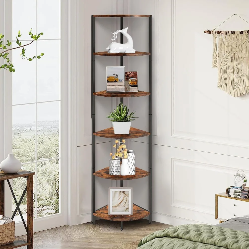 

Rustic Display Rack Multipurpose Bookshelf Bookcase,