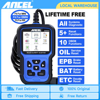 ANCEL BM500 OBD2 Scanner for BMW All System Professional Airbag EPB SAS SRS TPMS Battery Oil Reset OBD2 Car Diagnostic Tool