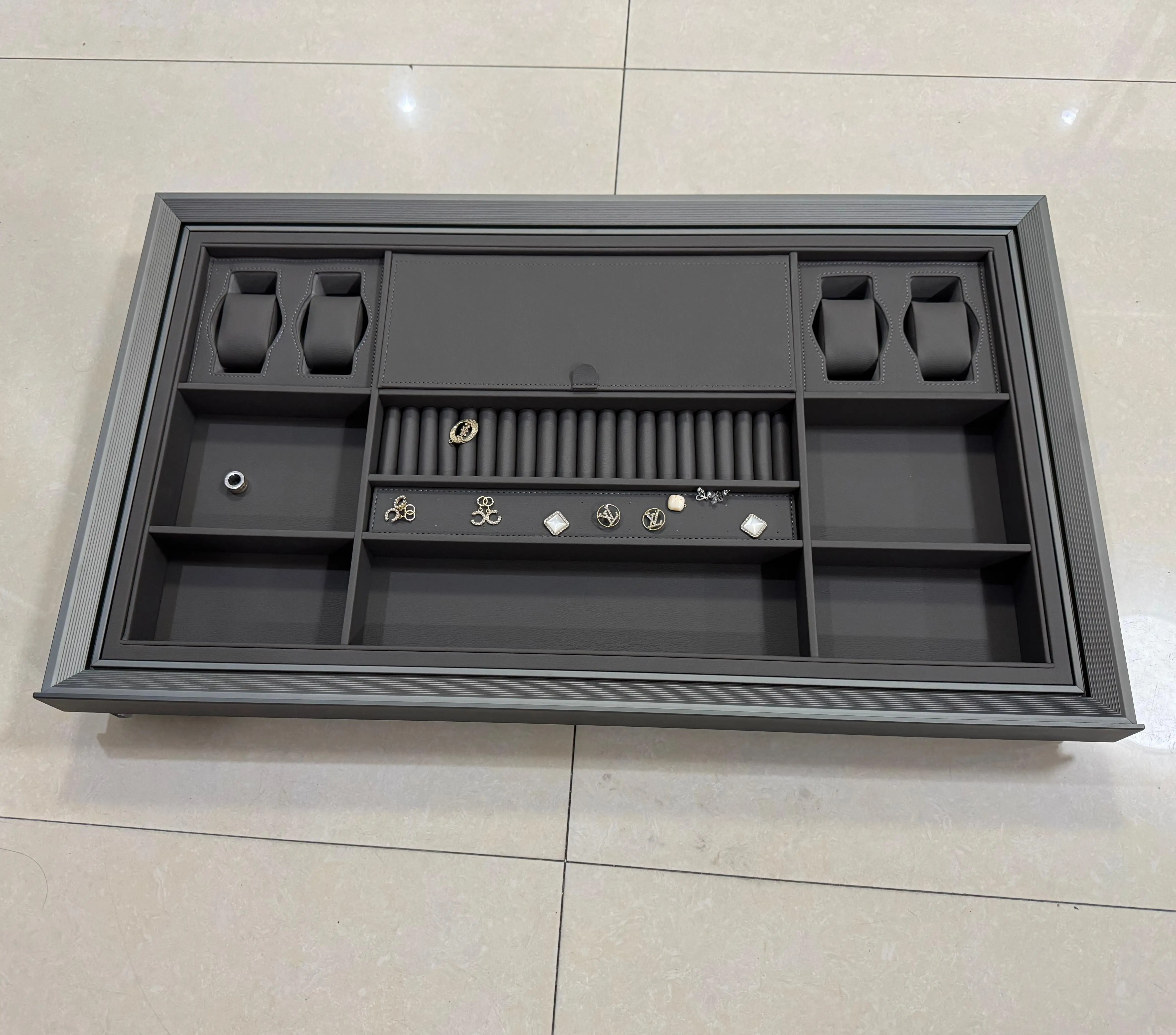 Wardrobe Hardware Pull Basket & Trouser Rack & Leather Jewellery Box Three Items Set V6 Mute Damping Rail Cloakroom Home Storage