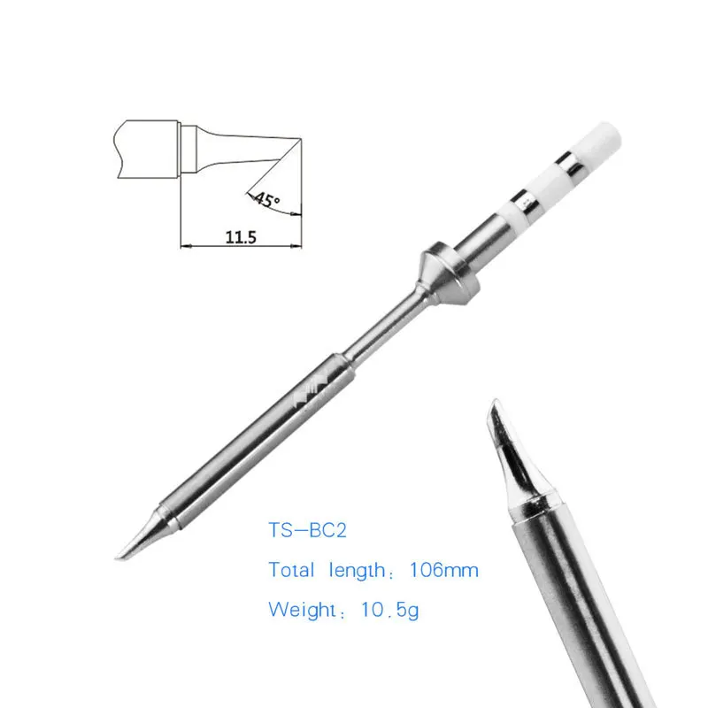 Original MINI TS100 Digital LCD Adjustable Temperature Electric Soldering Iron Tip Headd TS B2 BC2 D24 K I KU C4 C1 ILS