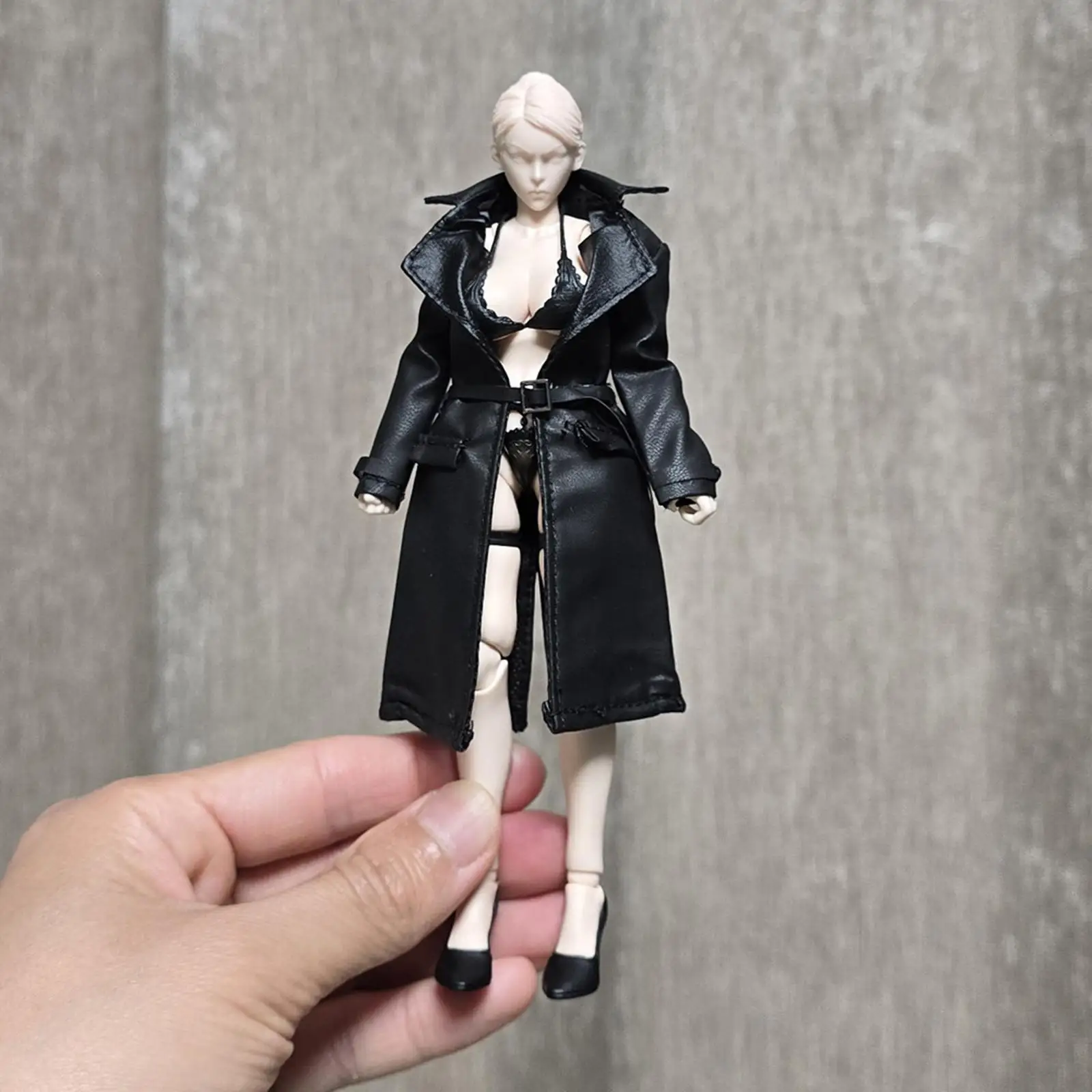 

Одежда для фигурок 1/12: модная мотоциклетная куртка средней длины, нарядный плащ-ветровка для мужчин и женщин, для фигурок 6 дюймов (мужские и женские)