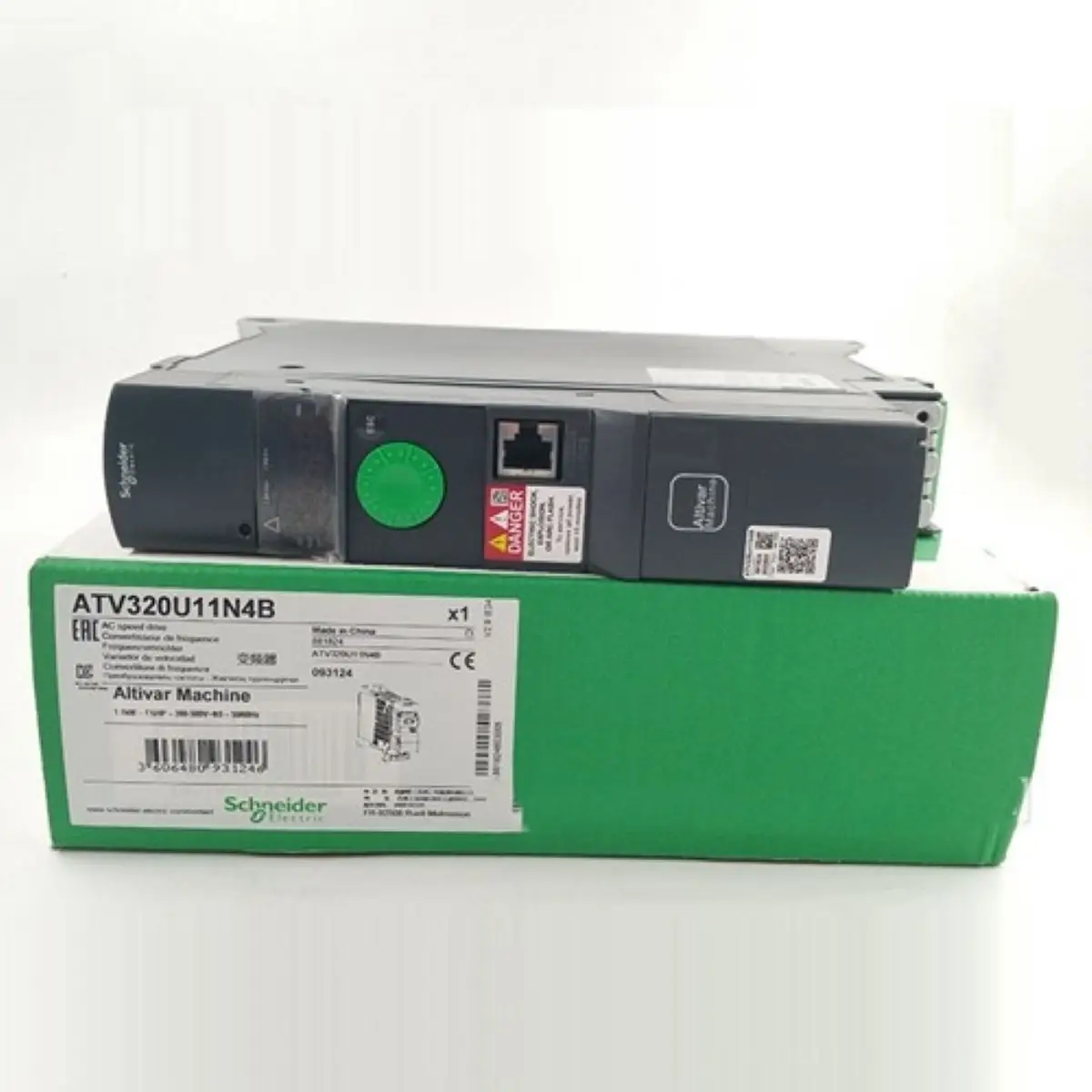 ATV320U11N4B variable speed drive, Altivar Machine ATV320, 1.1kW, 380 to 500V, 3 phases, book