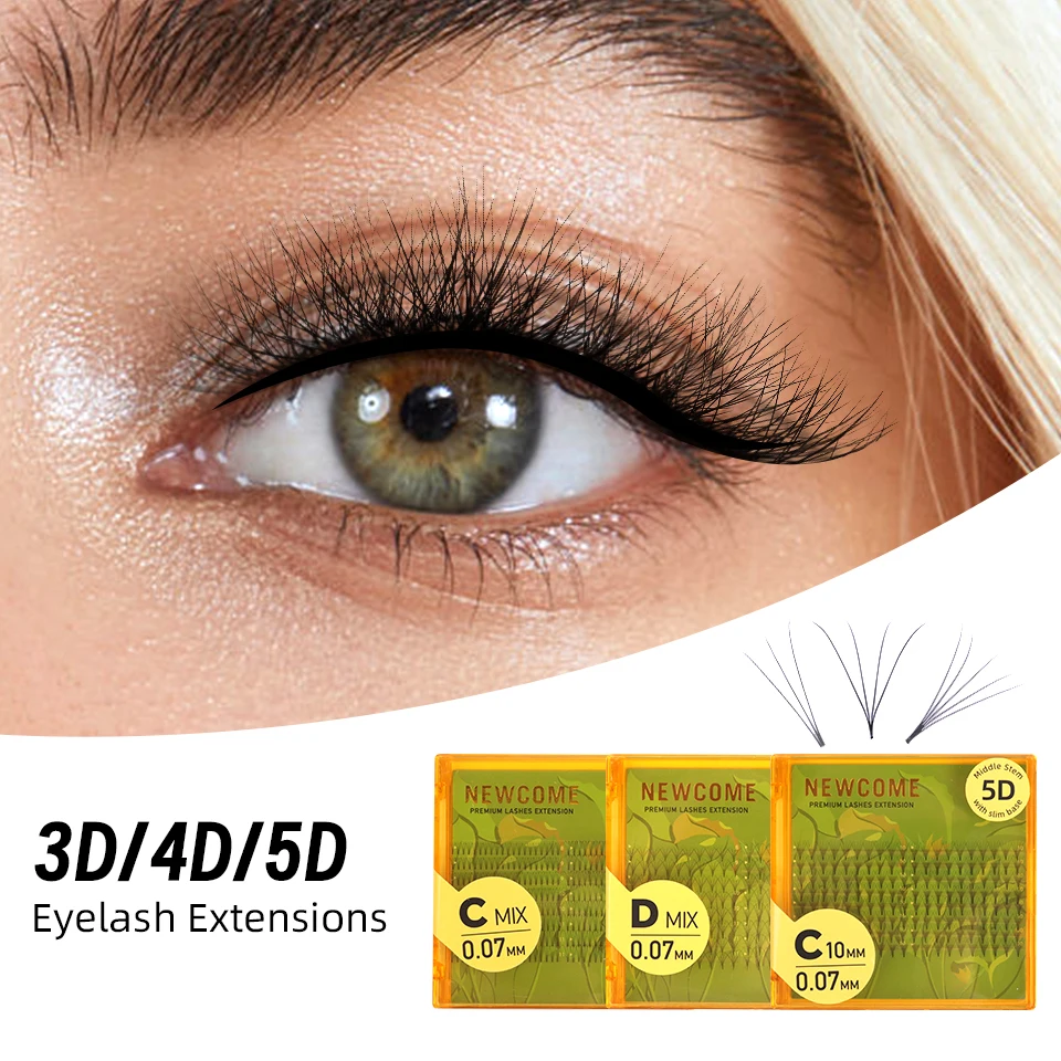 THINKSHOW Fast Shipping Easy Fan Auto Eyelash Extension Supplies Handing Making Fast Bloom Flowering Pre-bonded Lashes Volume