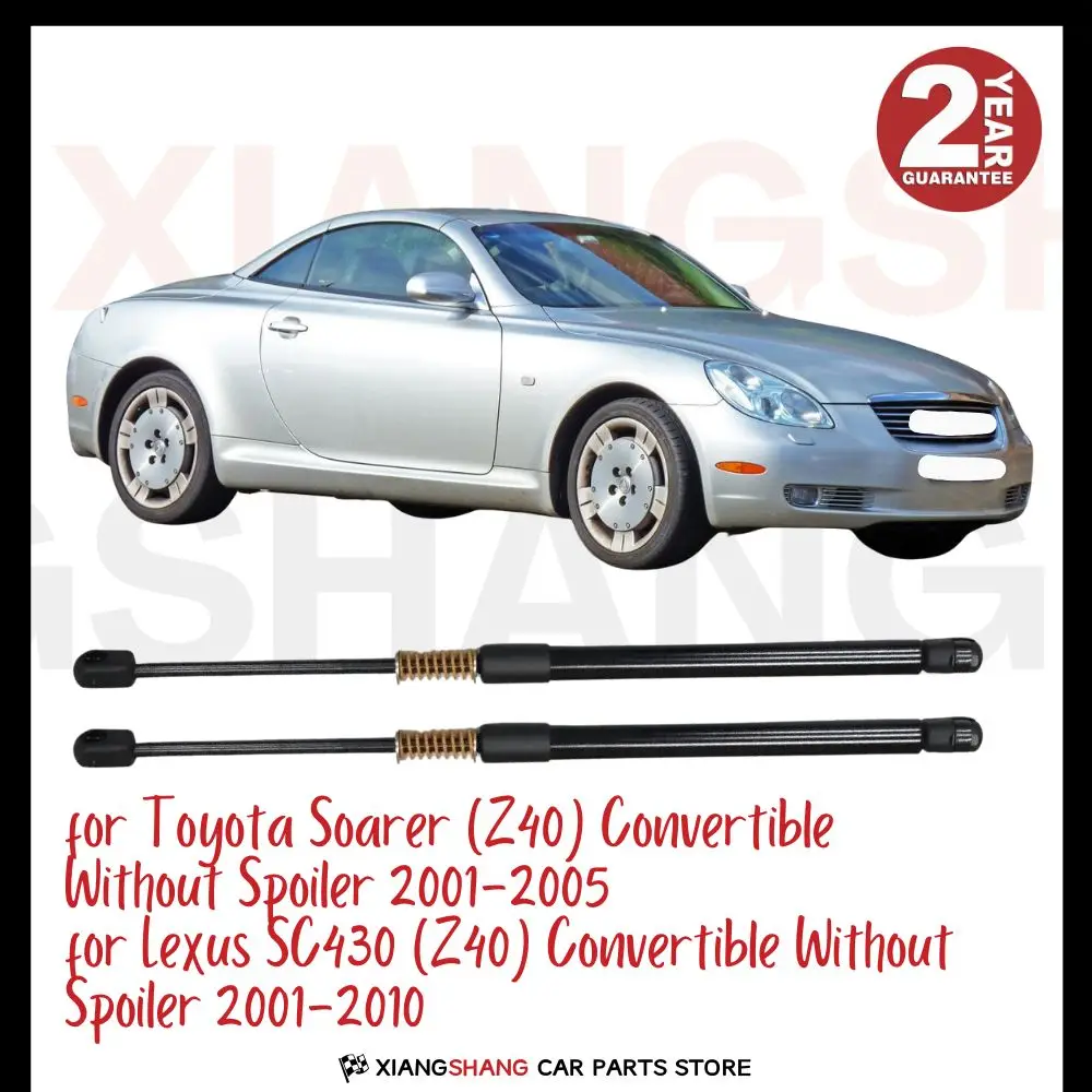 

2pcs Rear Auto Open With Spring Damper for Toyota Soarer Z40 2001-2005 Trunk Boot Gas Charged Gas Struts