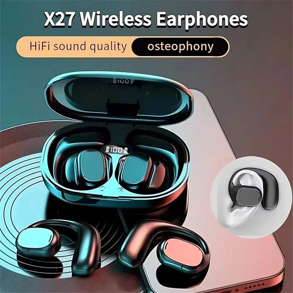 

OWS Wireless Headphones Bluetooth 5.4 Sports Wireless HD Call With Mic Earphones Noise Reduction Earbuds Waterproof For Phone