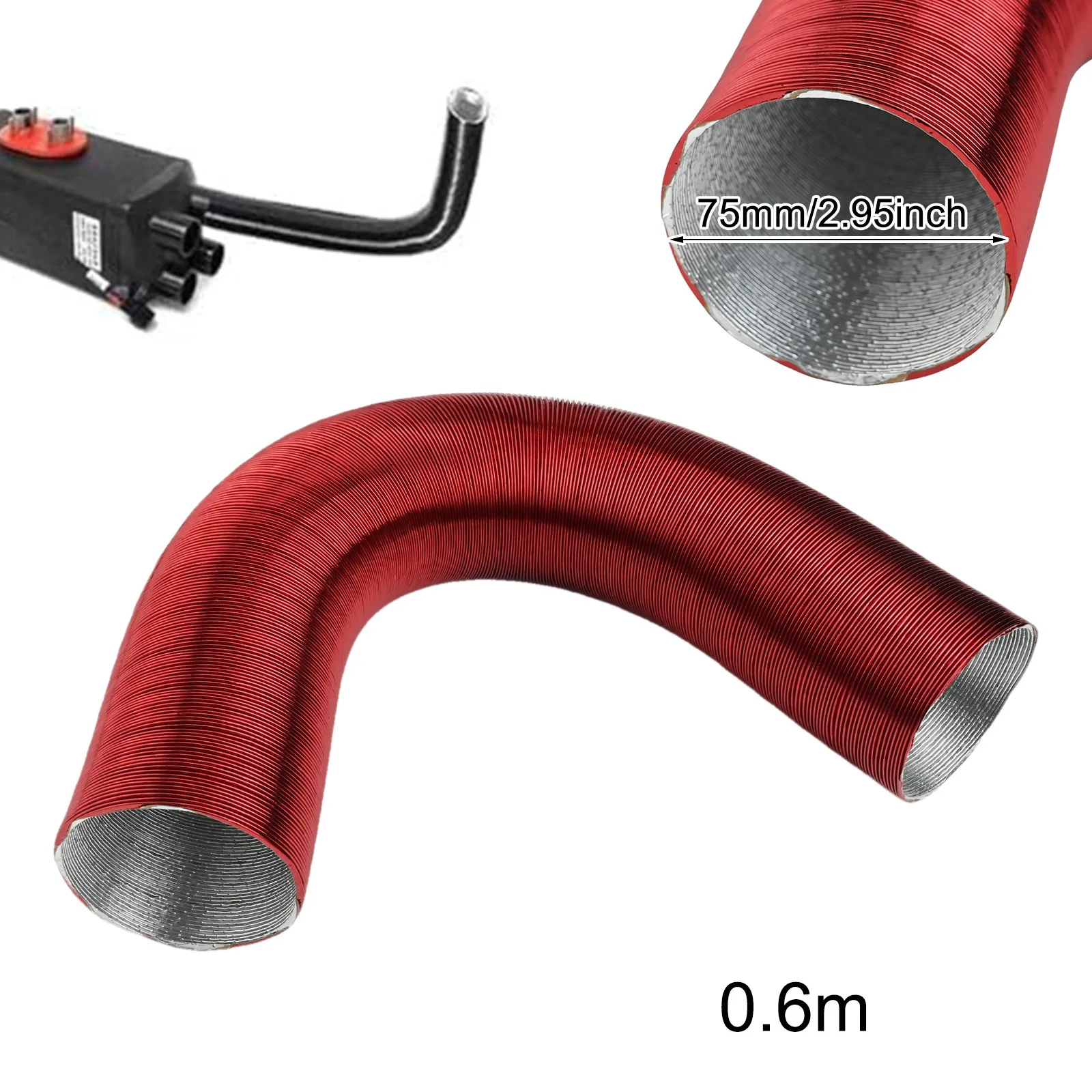 Aluminum Duct Hose for Optimal Airflow Management in Diesel Parking Heaters 75mm Diameter Reliable Performance