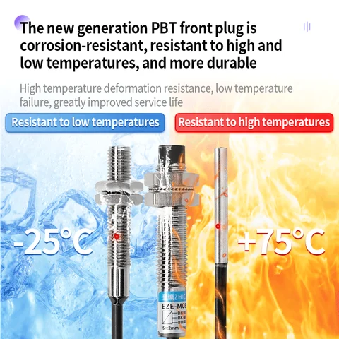 Capteur de proximité inductif miniature M5M6, DC à trois fils NPN normalement ouvert PNP normalement fermé, interrupteur à induction métallique 24V