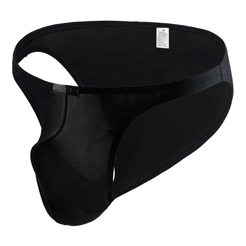 7PCS Mens Underwear Briefs Silky Sexy Male Panties Bikini Transparent Solid Breathable Underpants See Through Jockstrap