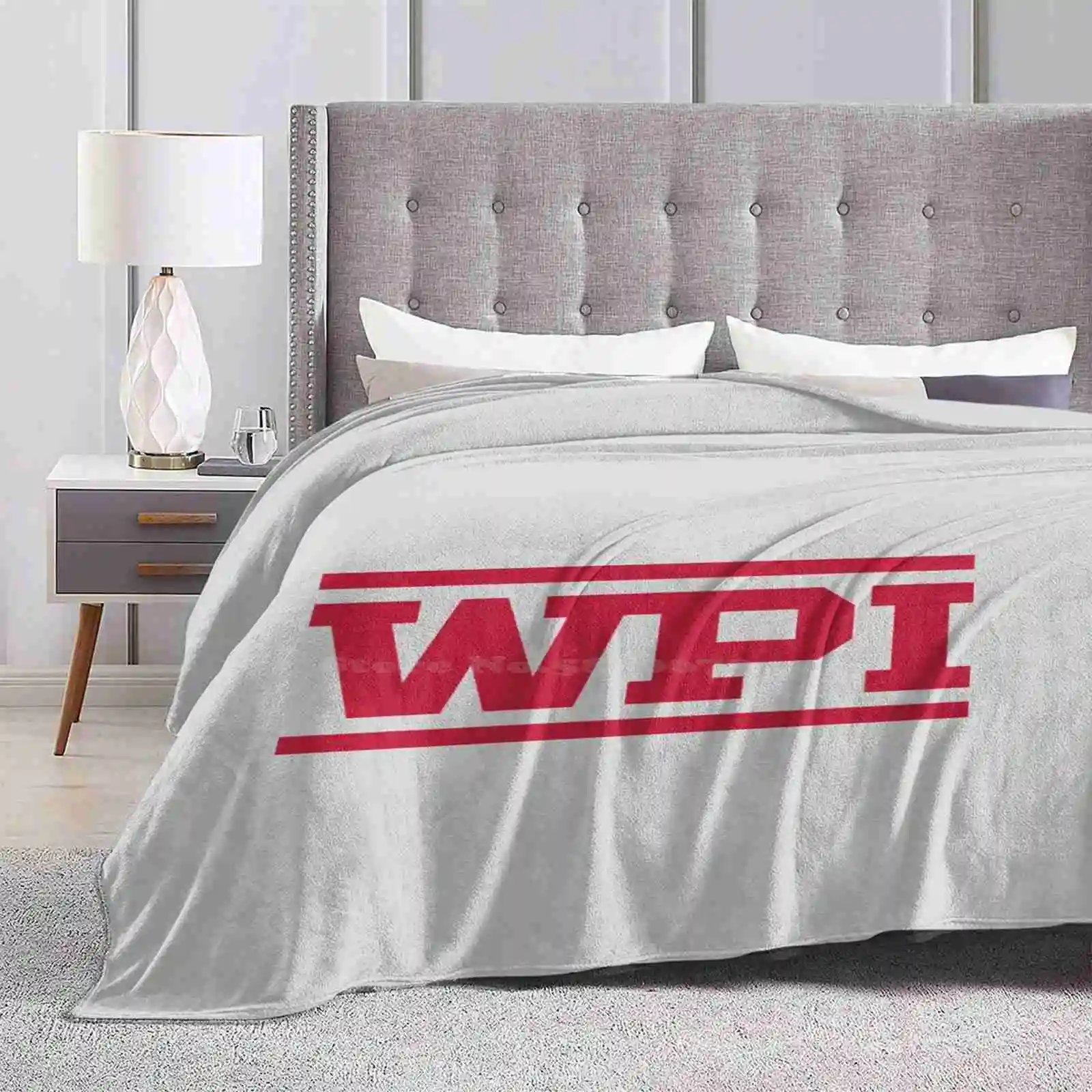 Wpi Logo Top Quality Comfortable Bed Sofa Soft Blanket Worcester Polytechnic Institute Wpi Engineers Massachusetts College