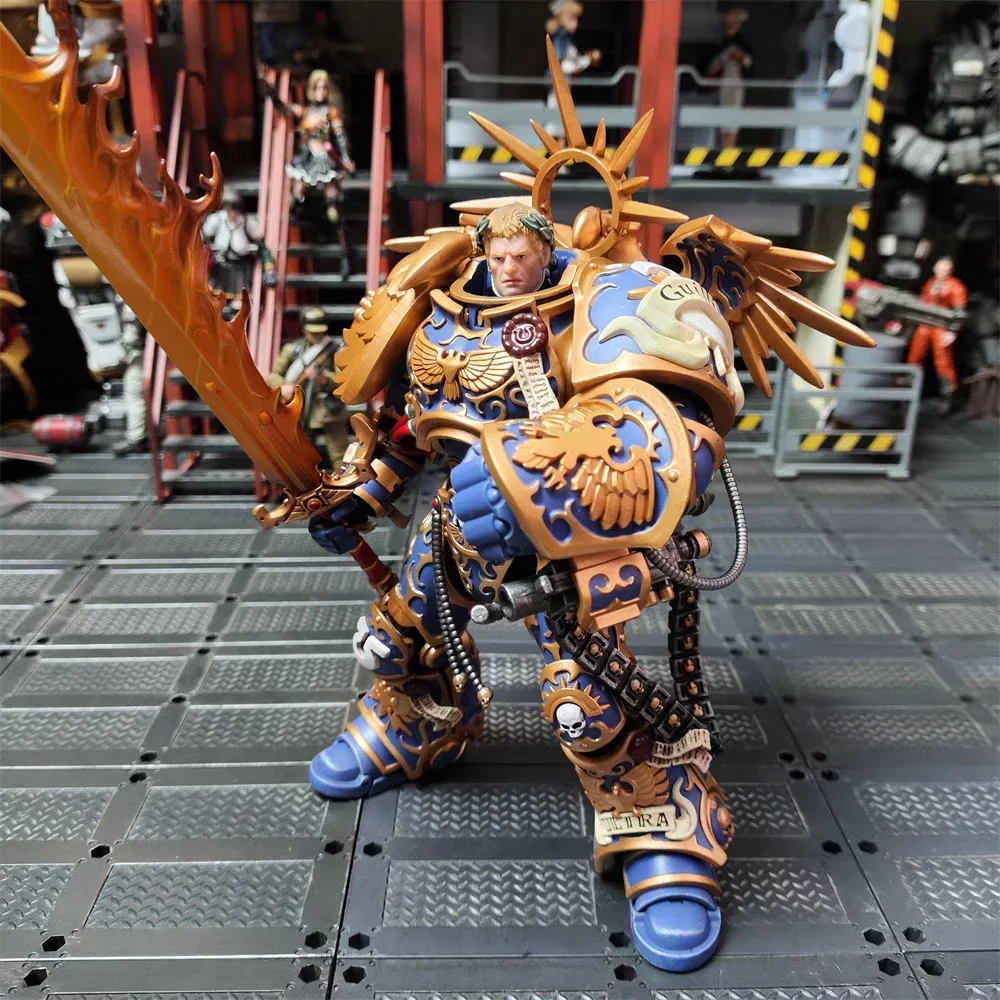 【Op voorraad】Originele JOYTOY Warhammer 40K Ultramarines Originele Robert Guilliman Anime Serie Militair Model 1/18 Action Figure
