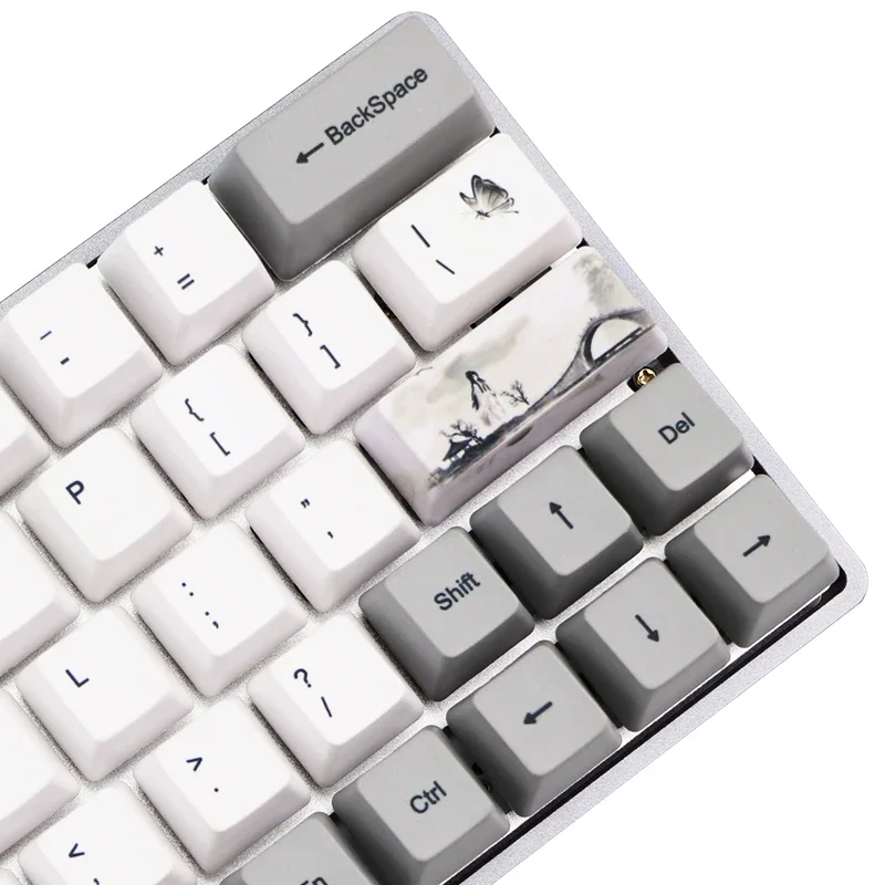 Yanyu Jiangnan keycap OEM height five-sided sublimation process keycap PBT73 key, compatible with GH60 GK64