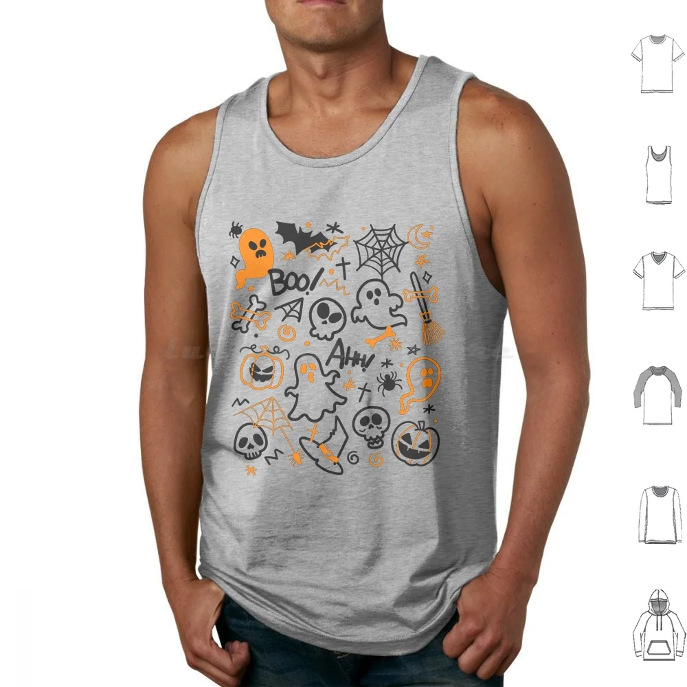 Little Things Ghost Doodles Booze Halloween Tank Tops Vest Sleeveless It S The Little Little Things Ghost Ghost Halloween
