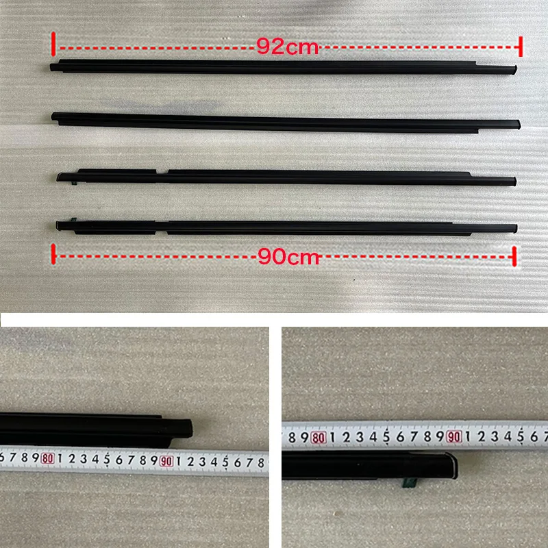 4Pcs Window Rubber Trim For Toyota Land Cruiser 120 Prado 2003-2009 for Lexus GX470 Weatherstrip Seal 75711‑60061