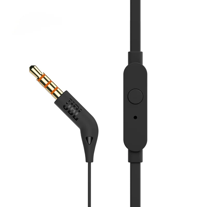 JBL TUNE 110 Officially Authorized Wired In-ear Headphones Built-in Microphone 3.5mm Interface Silicone Ear Cap for Sports Call