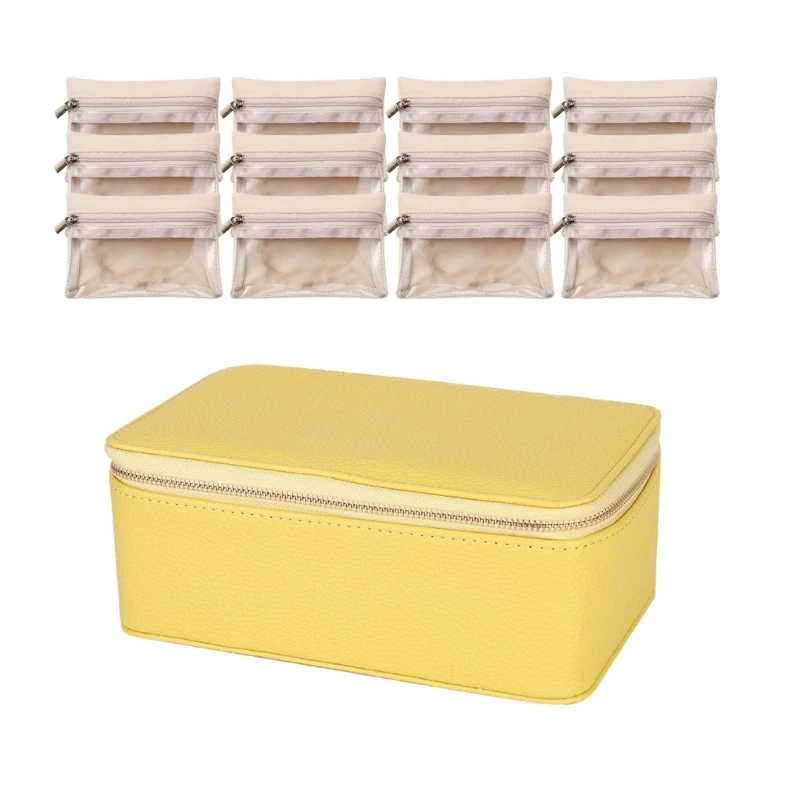 Compact Jewelry Storage Solution 12 Individual Pouches for Home Accessories