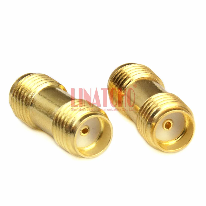 10PCS 50 Ohm Double SMA Female to SMA Female Connector Walkie Talkie Antenna or Cable Extension Adaptor