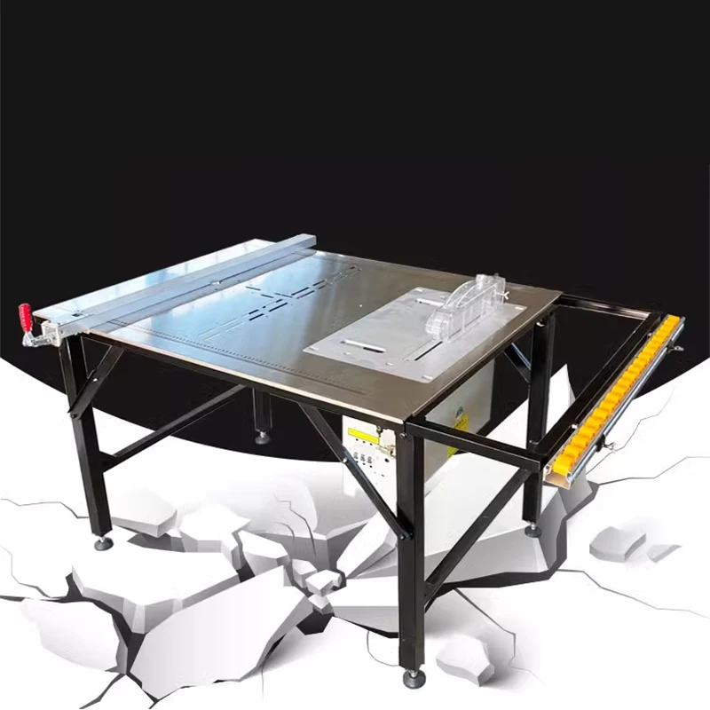 Woodworking folding workbench multifunctional saw table portable dust-free Sub-saw saw all-in-one workbench 2800W