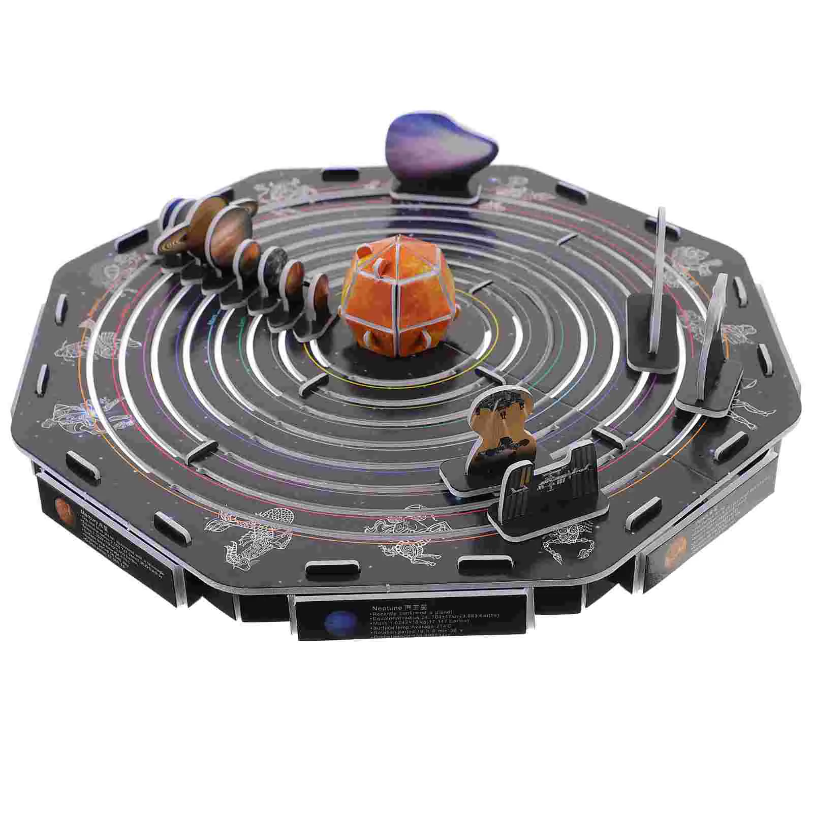 Intelligent Aerospace 3D Puzzle Child Puzzles for Toddlers Paper Solar System Assemble