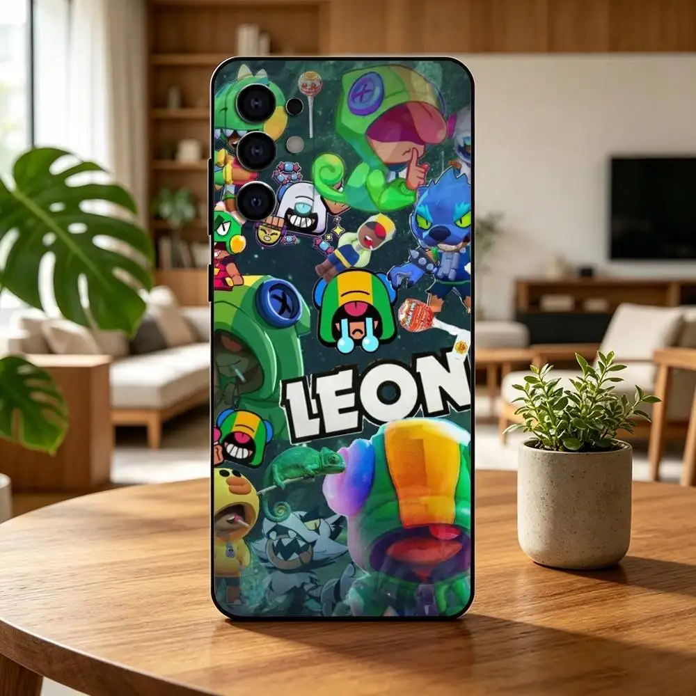 Game L-Leon B-Brawls s-Stars Gift Phone Case Black Silicone Soft For Samsung S25,S24,S21,S22,S23,S30,Ultra,S20,Plus,Fe,Lite - view 2