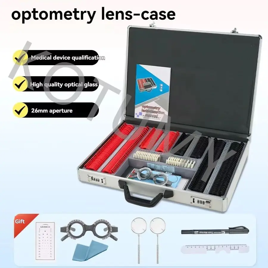 Glasses Optometry Equipment Plastic Insertion Box 266 Pcs Optical Trial Lens Set Plastic Ring Insertion Box